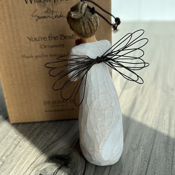 Willow Tree Angel Apple Ornament You're the Best hand carved by Susan Lordy - Picture 2 of 13